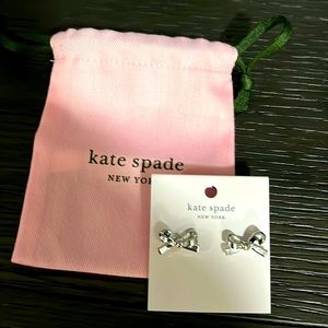 Kate spade bow earrings. Never been worn.